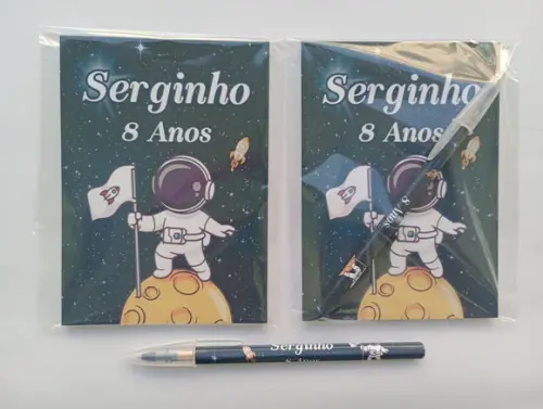 Bloquinho com Caneta Astronauta