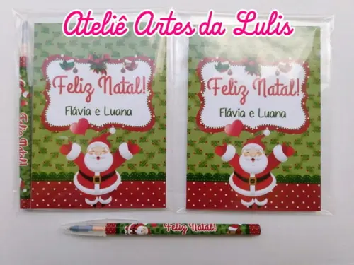 Bloquinho com Caneta Boas Festas