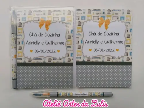 Bloquinho com Caneta Chá de Cozinha