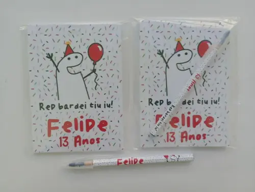 Bloquinho com Caneta Flork Happy Birthday