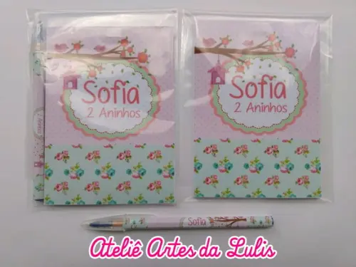 Bloquinho com Caneta Jardim Encantado