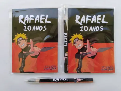 Bloquinho com Caneta Naruto