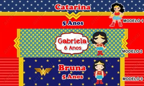 Bloquinho com Caneta Mulher Maravilha Baby