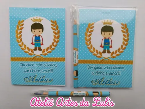 Bloquinho com Caneta Príncipe