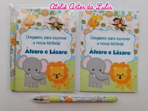 Bloquinho com Caneta Safari