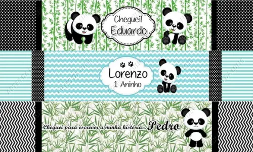 Bloquinho com Caneta Ursinha(o) Panda