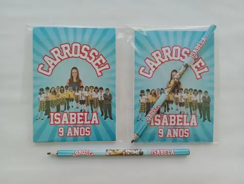 Bloquinho com Lápis Carrossel