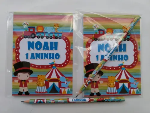 Bloquinho com Lápis Circo
