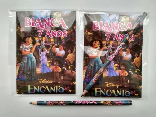 Bloquinho com Lápis Encanto