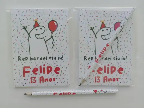 Bloquinho com Lápis Flork