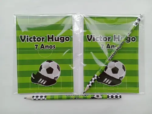 Bloquinho com Lápis Futebol