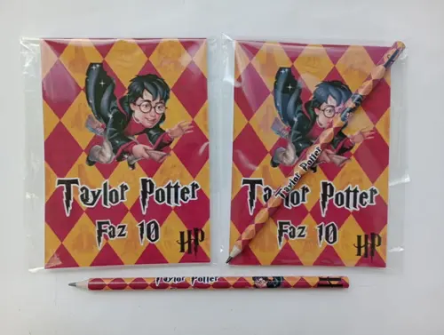 Bloquinho com Lápis Harry Potter