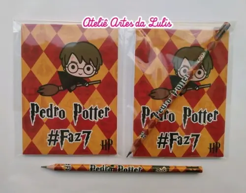 Bloquinho com Lápis Harry Potter Baby