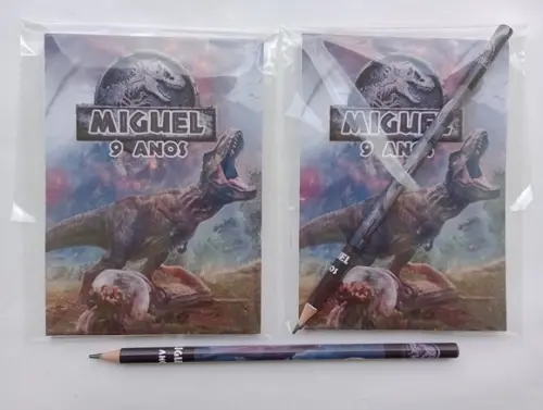 Bloquinho com Lápis Jurassic World