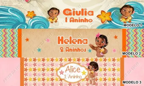 Bloquinho com Lápis Moana Baby