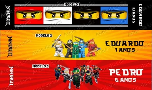 Bloquinho com Lápis Ninjago
