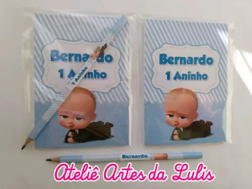 Bloquinho com Lápis O Poderoso Chefinho