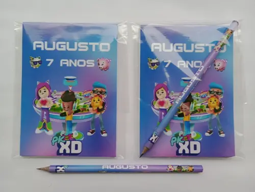 Bloquinho com Lápis PKXD