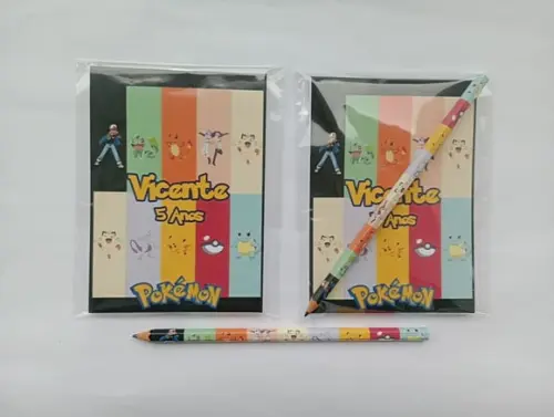 Bloquinho com Lápis Pokémon