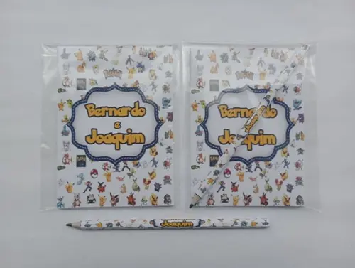 Bloquinho com Lápis Pokémon