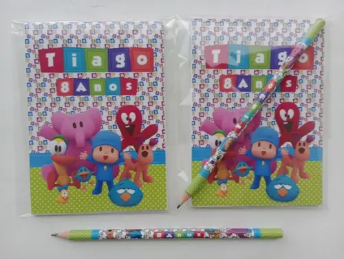 Bloquinho com Lápis Pocoyo