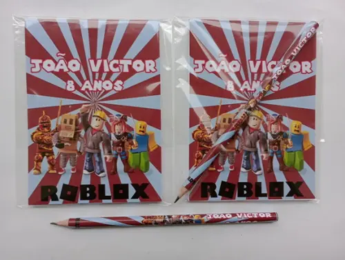 Bloquinho com Lápis Roblox
