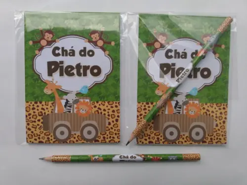 Bloquinho com Lápis Safari