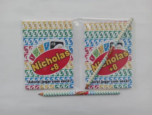 Bloquinho com Lápis Uno