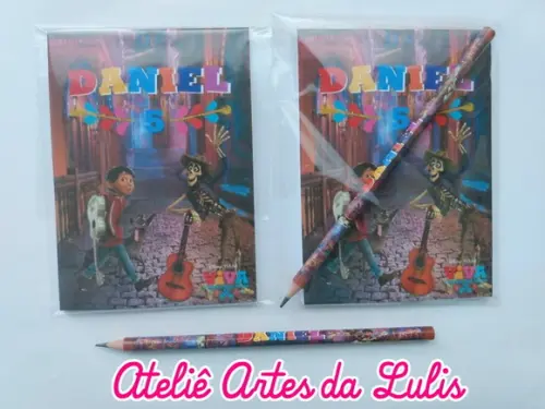 Bloquinho com Lápis Viva a Vida é uma Festa