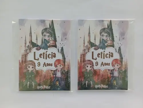 Bloquinho Harry Potter Aquarela