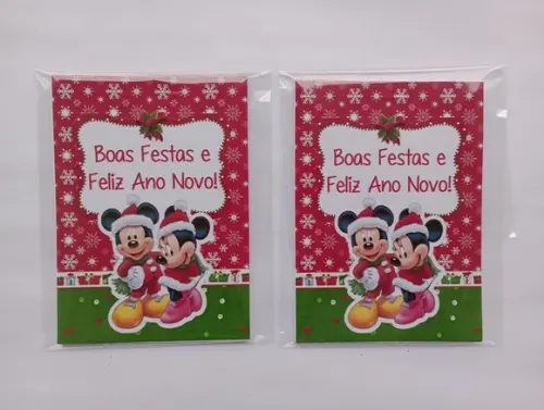 Bloquinho Mickey e Minnie de Natal
