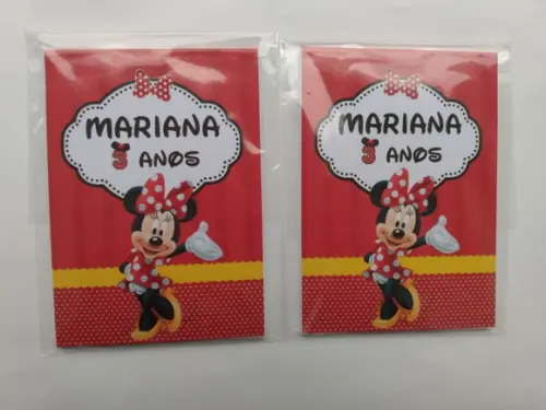Bloquinho Minnie Vermelha