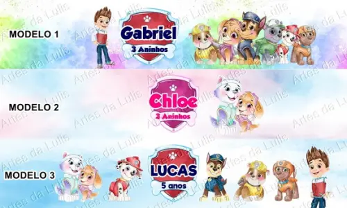 Bloquinho Patrulha Canina Aquarela