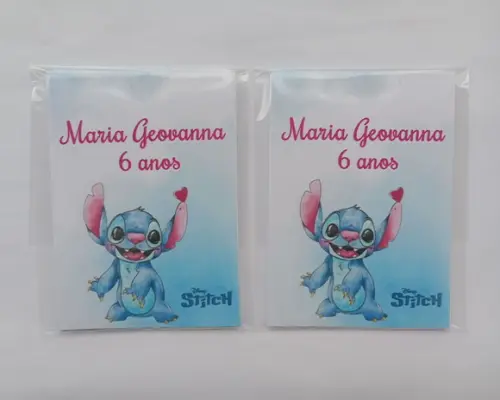 Bloquinho Stitch Aquarela