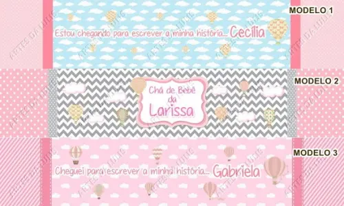 Caneta Personalizada Balão Menina