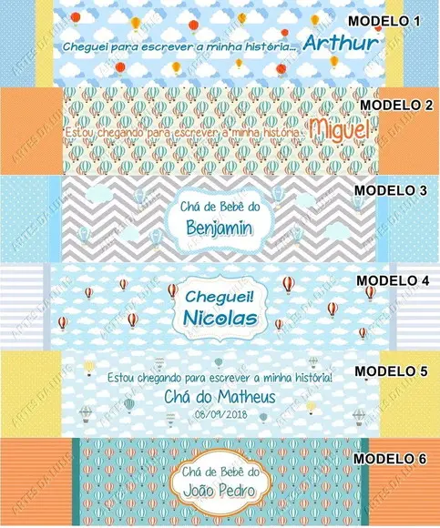 Caneta Personalizada Balão Menino