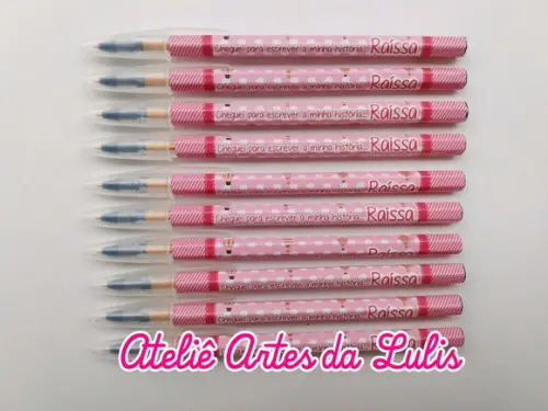 Caneta Personalizada Balão Menina