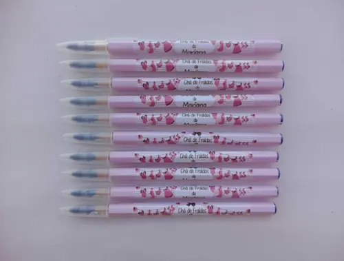 Caneta Personalizada Chá de Fraldas Menina