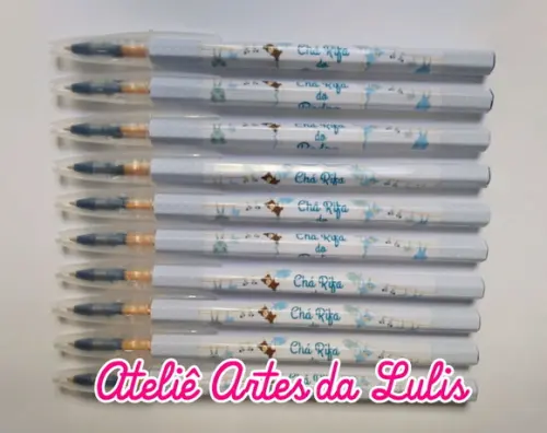 Caneta Personalizada Chá de Fraldas Menino