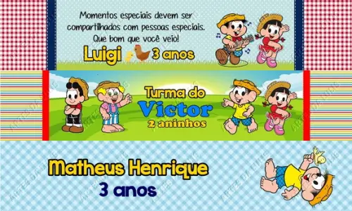 Caneta Personalizada Chico e Rosinha
