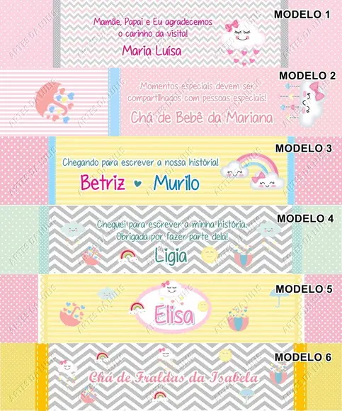 Caneta Personalizada Chuva de Amor Menina
