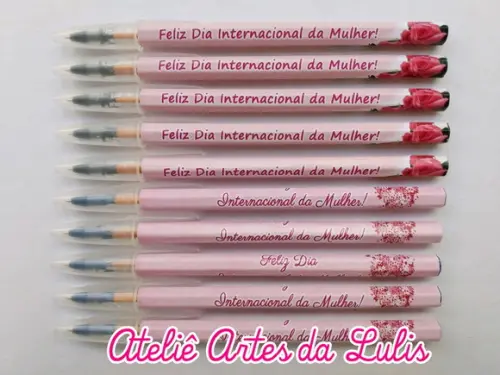 Caneta Personalizada Dia Internacional da Mulher