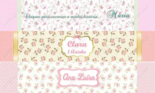 Caneta Personalizada Floral