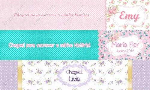 Caneta Personalizada Floral