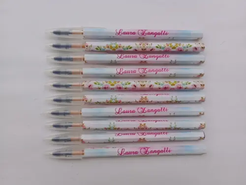 Caneta Personalizada Flores