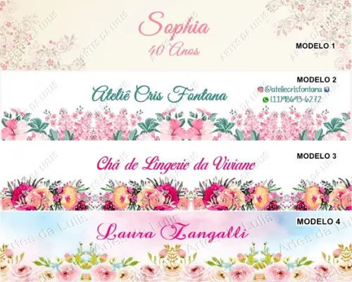 Caneta Personalizada Flores