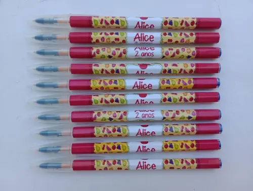 Caneta Personalizada Frutinhas