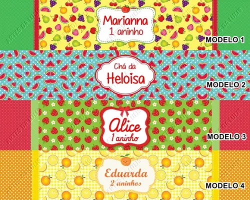 Caneta Personalizada Frutinhas
