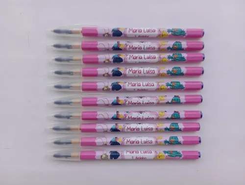 Caneta Personalizada Galinha Pintadinha Rosa