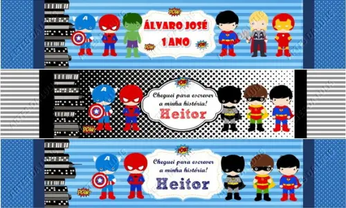 Caneta Personalizada Heróis Baby